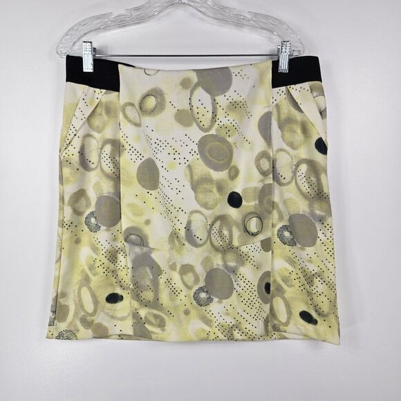 Simply Vera Vera Wang Women's Large Yellow Skirt Dot Future NWT - Picture 1 of 7